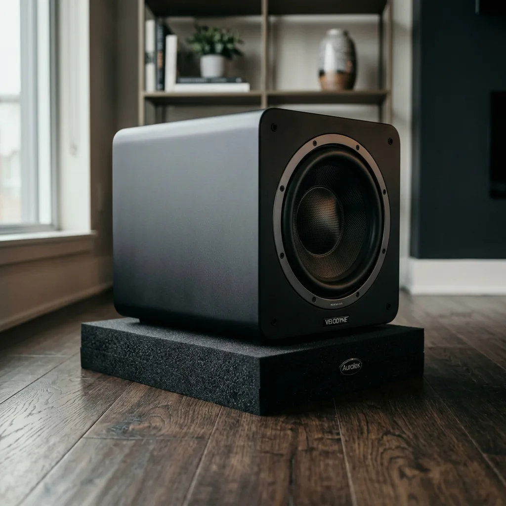 Subwoofer on Isolation Pad